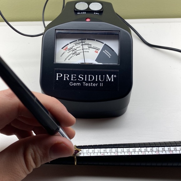 Antique Double Red Violet Spinel with Two Diamond Accents on 10K Gold Ring - Picture 11 of 14